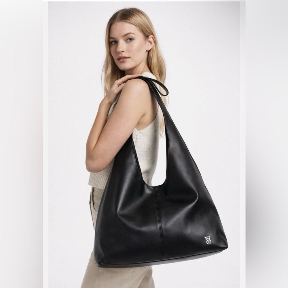 Victoria’s Secret black bow tote bag